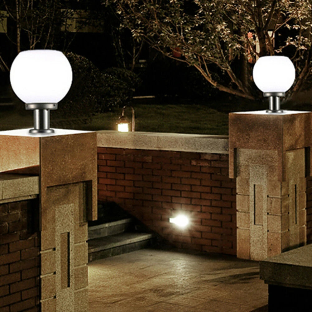 Solar Powered LED Round Ball Garden Light