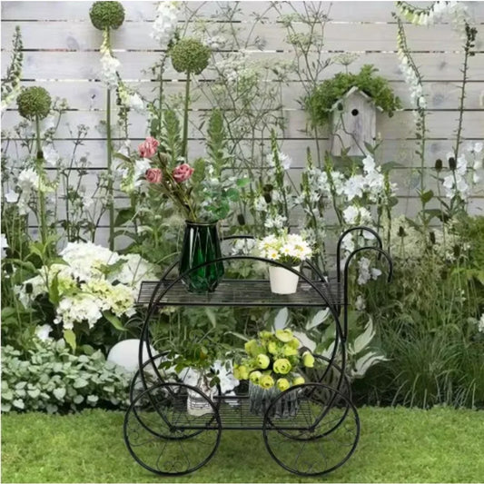 2-Shelf Plant Stand for Home, Garden, Patio