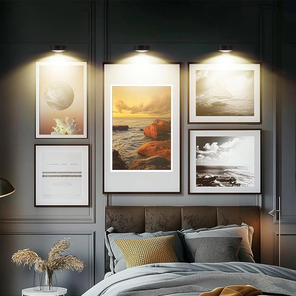 Wireless Wall-Mounted Art Display Lamp