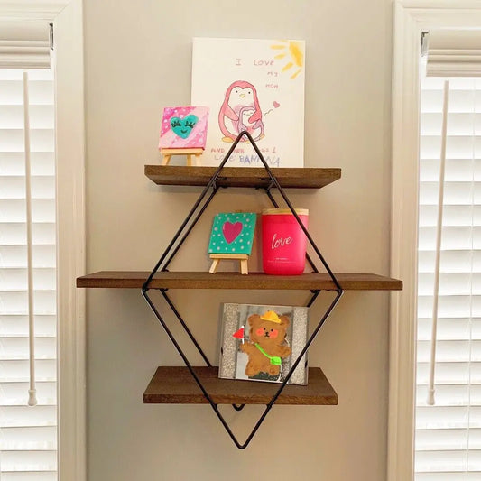 Wall Mounted Wooden Floating Shelves Decorative