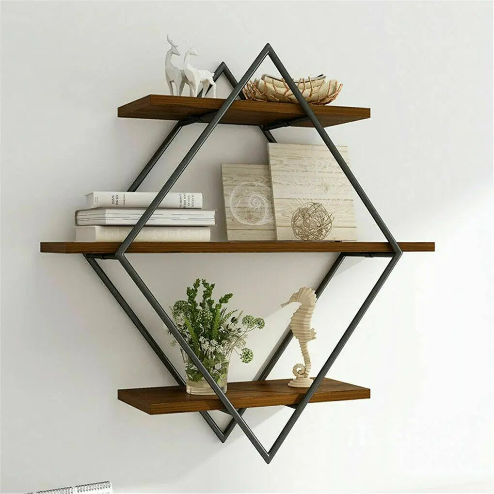 Wall Mounted Wooden Floating Shelves Decorative