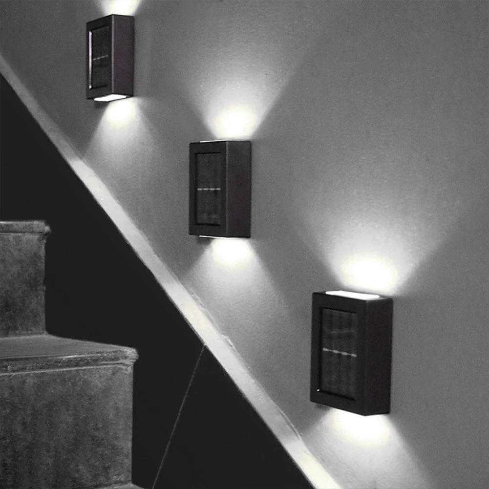 LED Solar Wall Light Waterproof Garden Porch