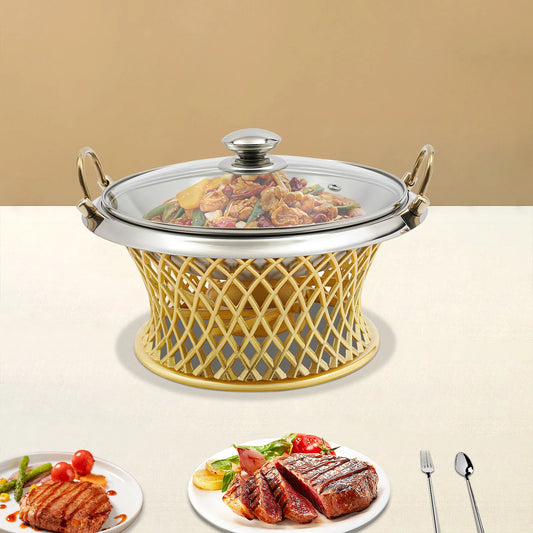 Gold Buffet Food Warmer Chafing Dish