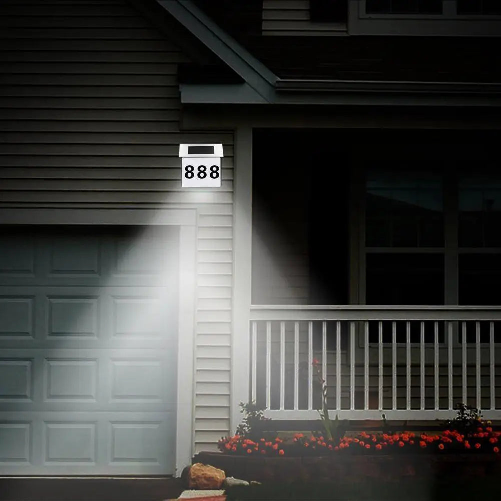 Waterproof Outdoor Lighting Doorplate Solar Lamp