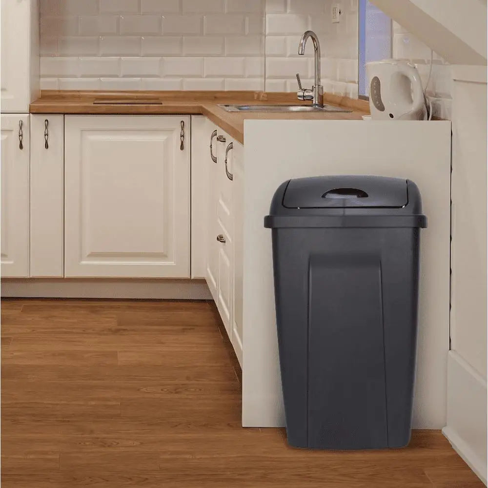 13 Gallon Swing Top Plastic Kitchen Garbage