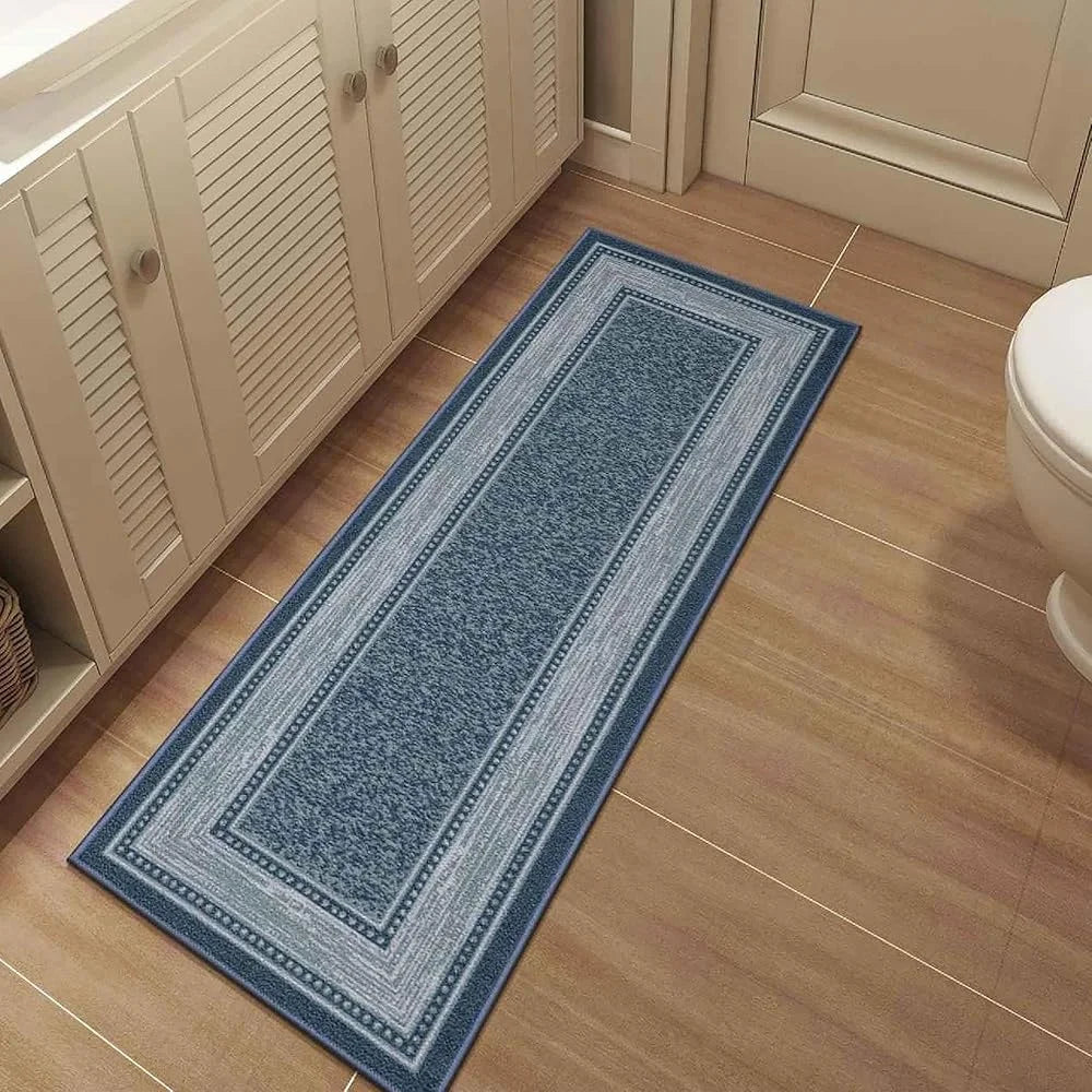 Ultra-Thin Blue Runner Rug