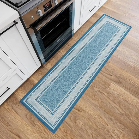 Ultra-Thin Blue Runner Rug