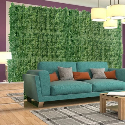 Expandable Green Leaf Fence