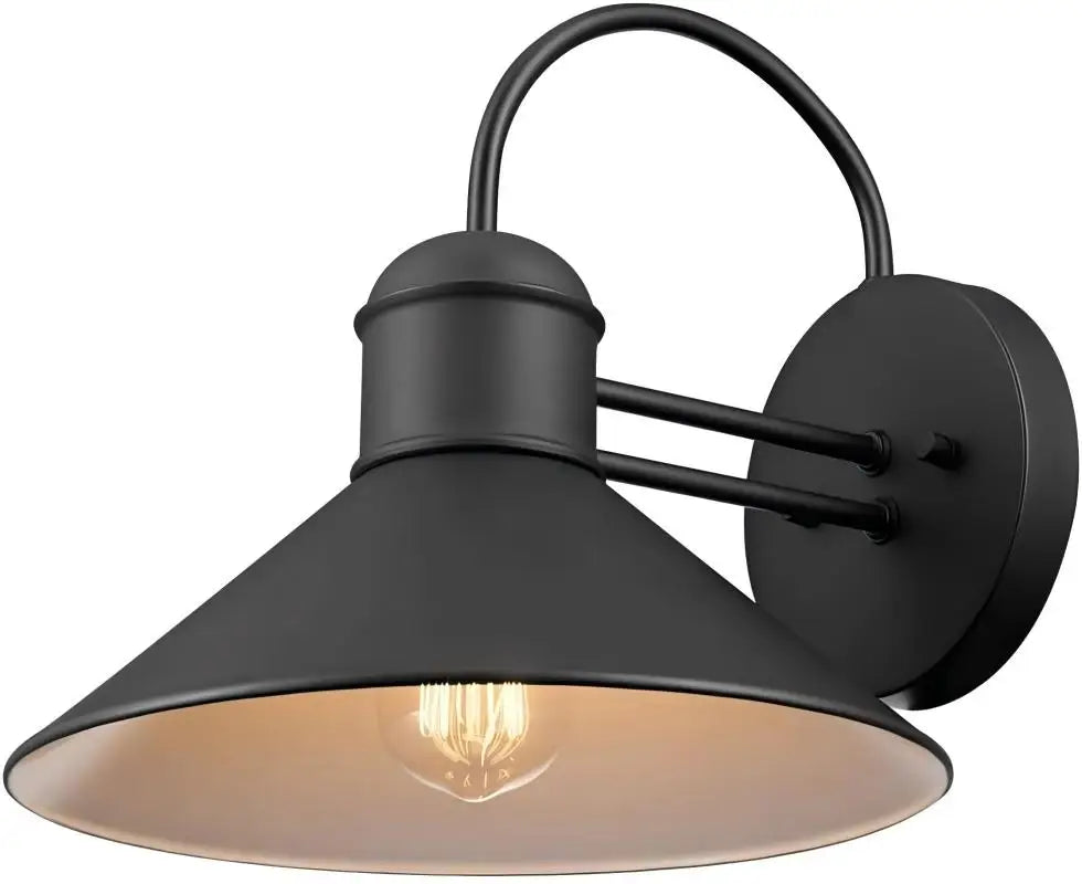 Modern Matte Black Wall Light for Patio Front Door