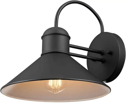Modern Matte Black Wall Light for Patio Front Door