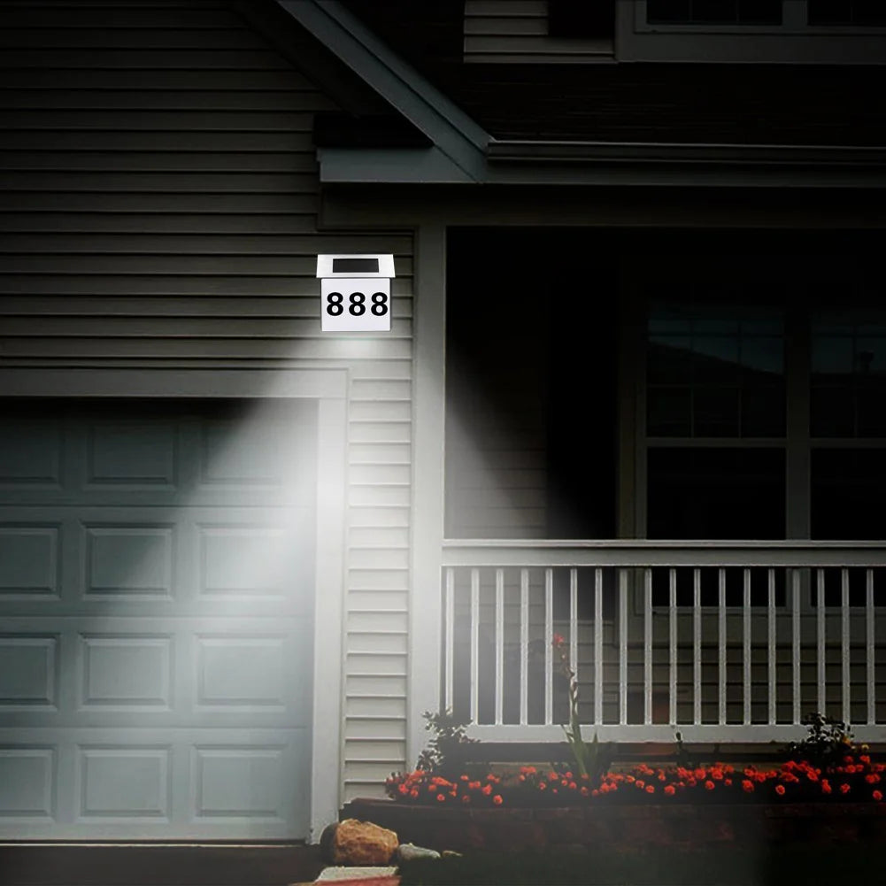 Waterproof Outdoor Lighting Doorplate Solar Lamp