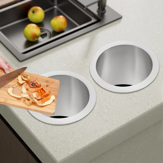 2-Pack Stainless Steel Trash Grommets